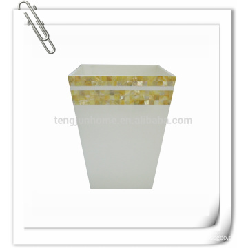 Canosa shell mosaic collection decorative waste basket